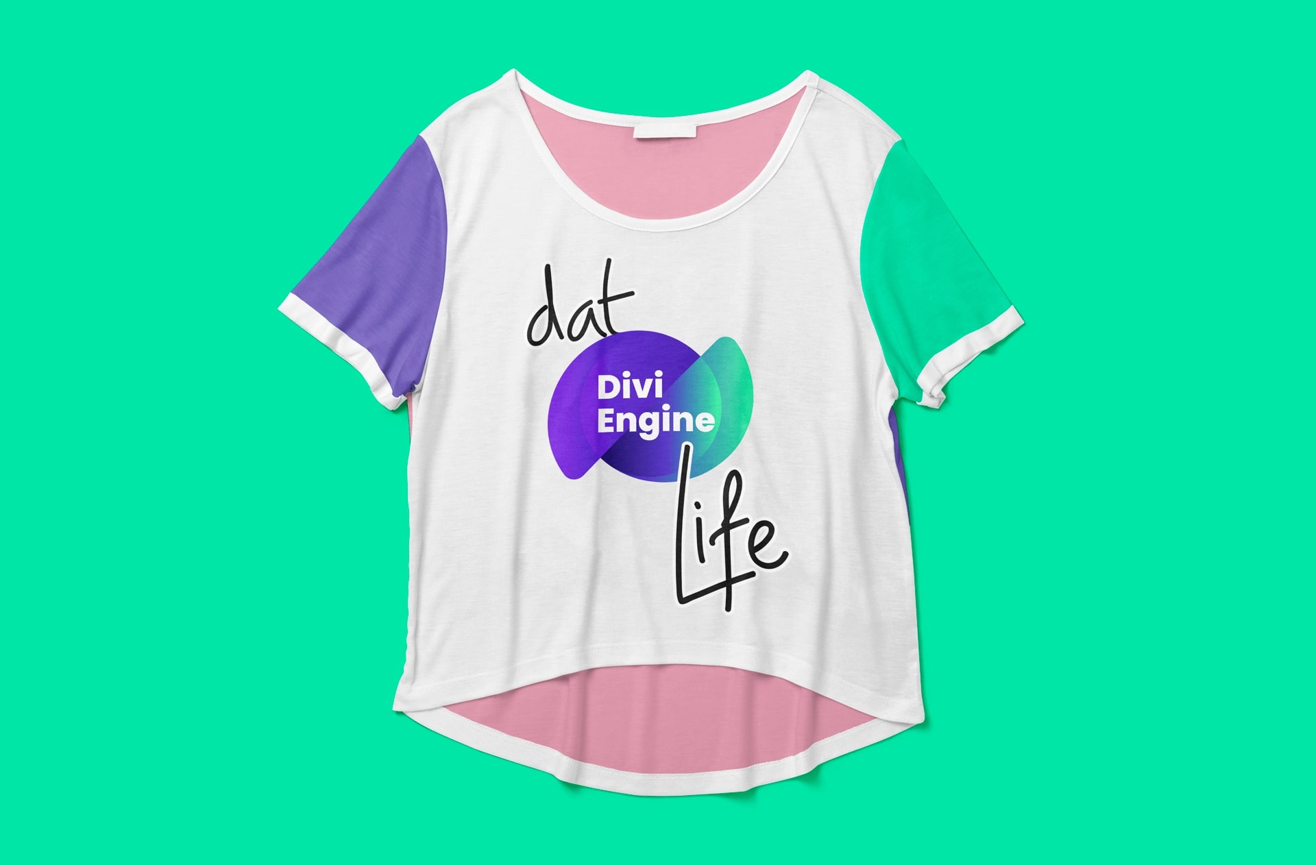 ZERO STOCK Dat Divi Engine Life Crop-top (3-Tone)